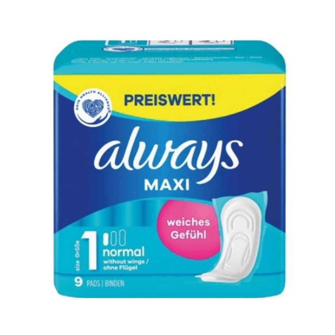 Always Maandverband – Classic Normal Senstitive 9 stuks