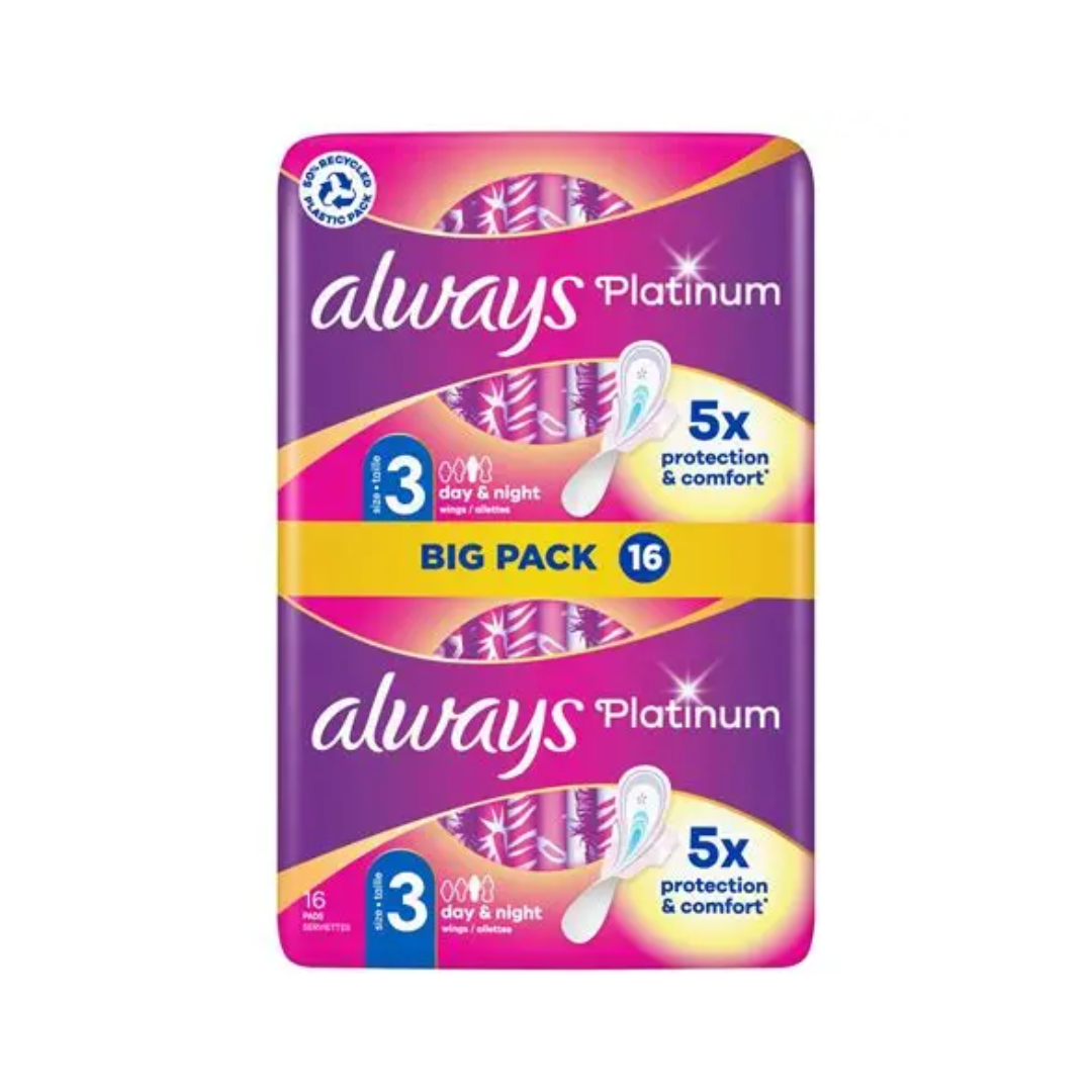 Always Maandverband – Platinum Day & Night 16 stuks