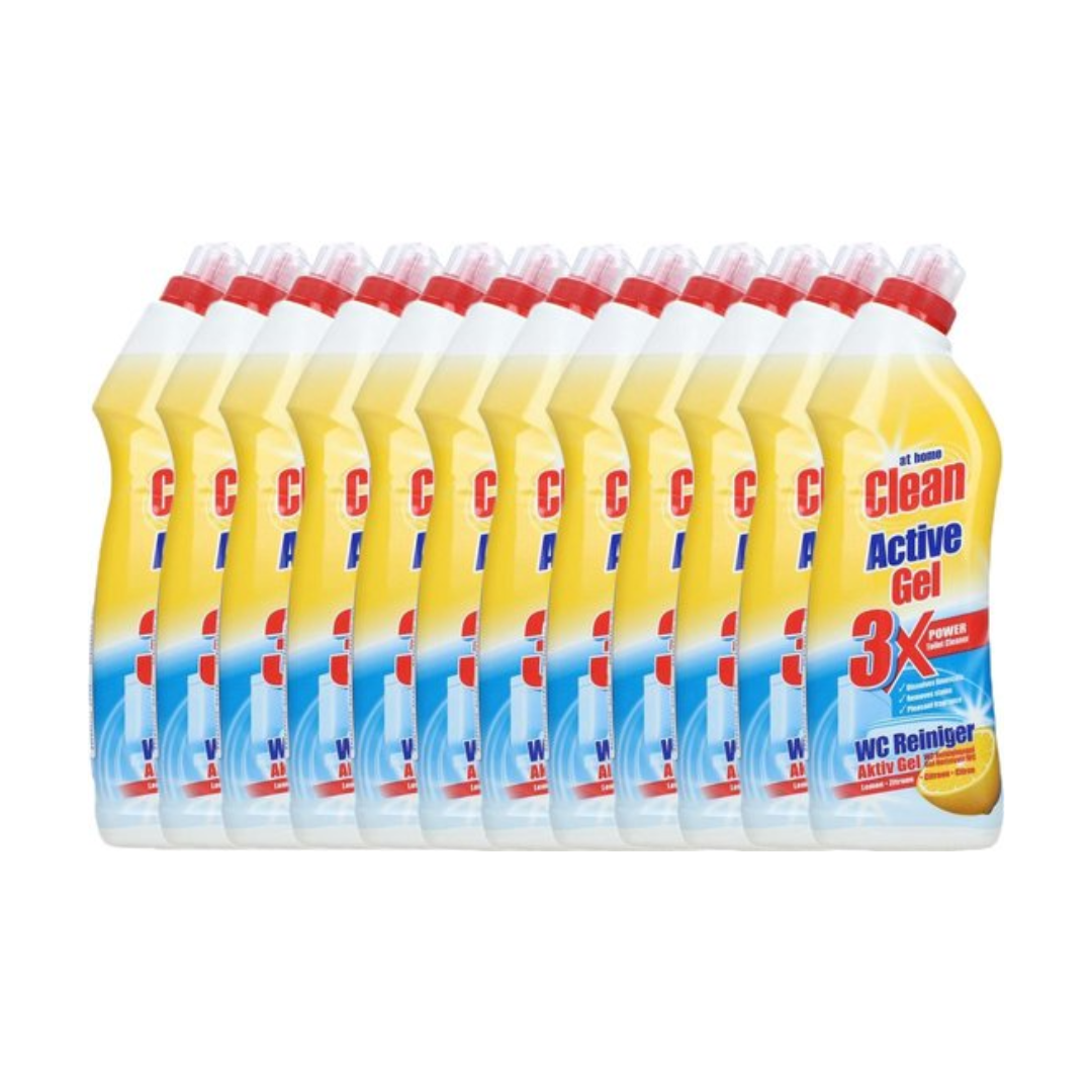 At Home Clean Toilet Reiniger – Lemon Power 750 ml (12 stuks)