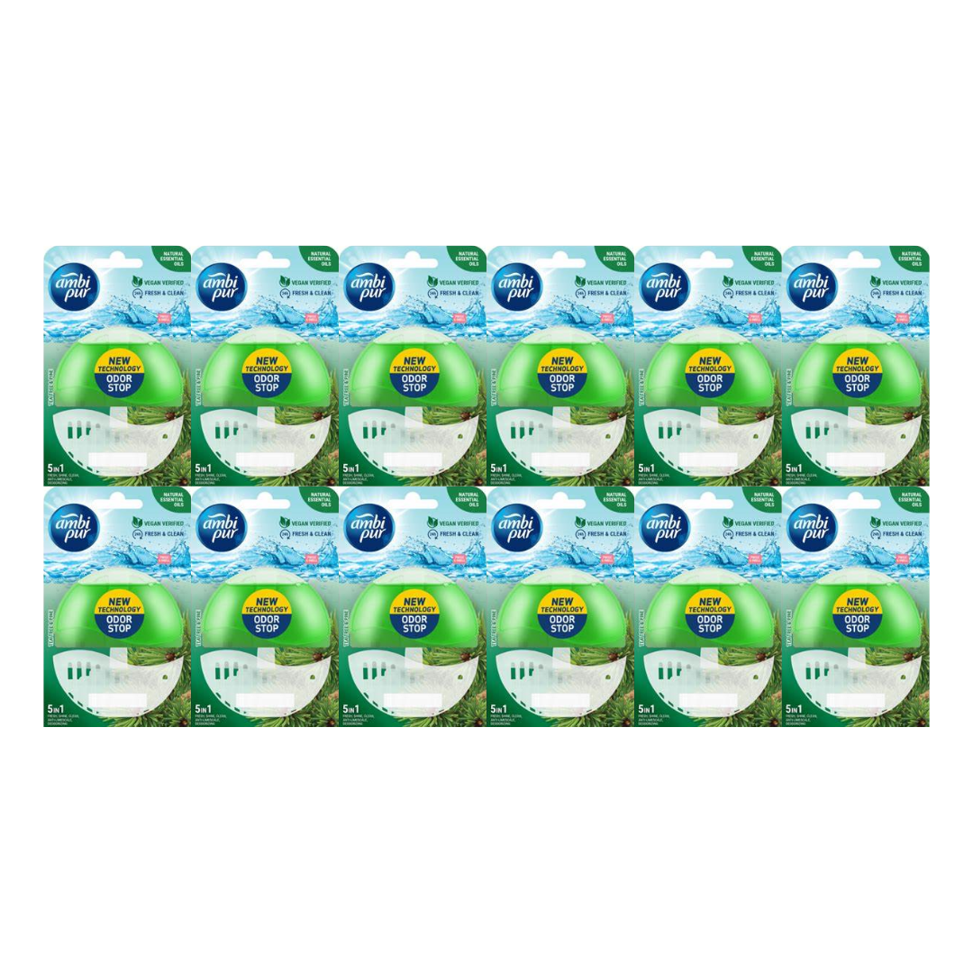 Ambi Pur Toiletblok – Tea Tree & Pine 55 ml (12 stuks)
