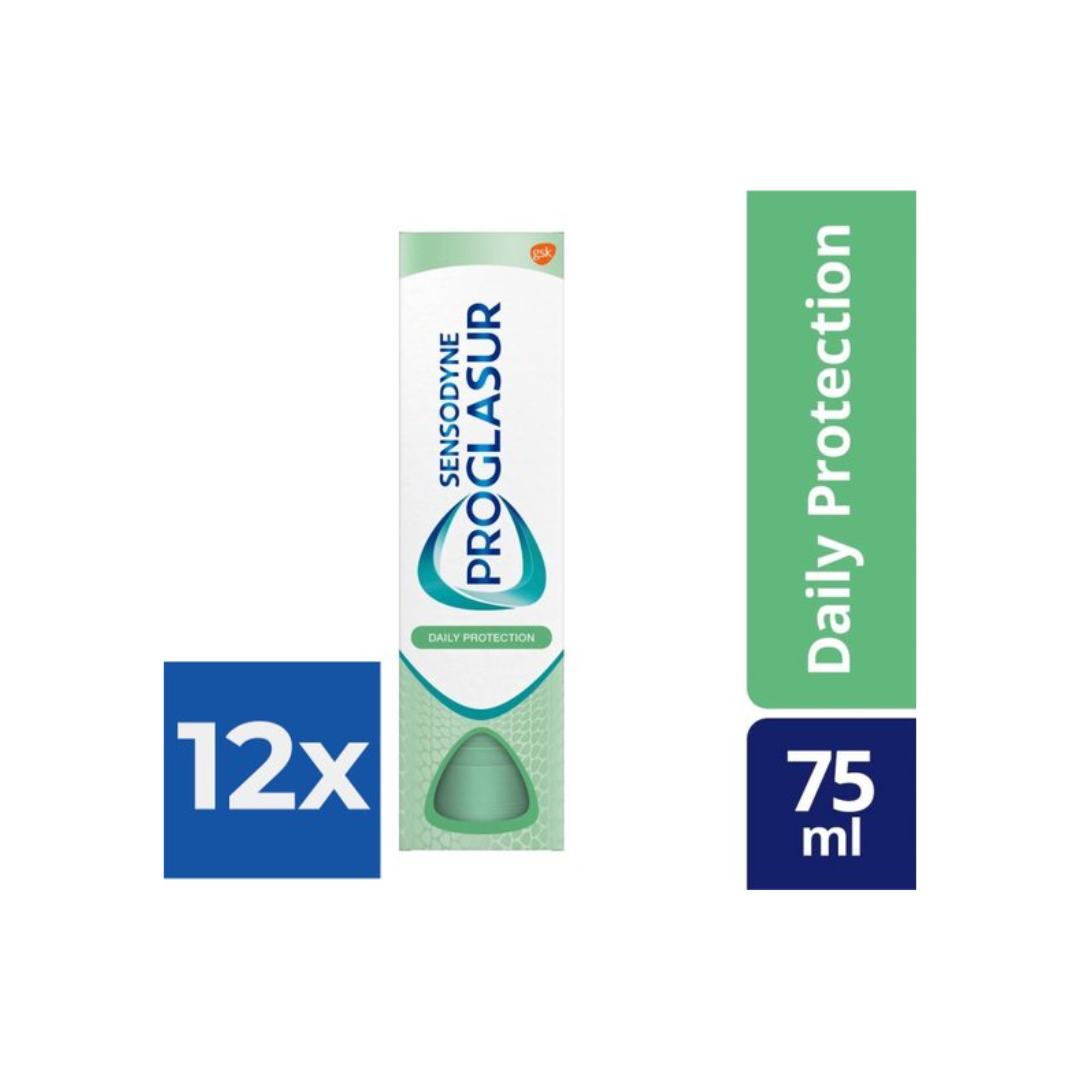 Sensodyne Tandpasta – Proglasur Daily Protection 75 ml. NL/FR (12 stuks)