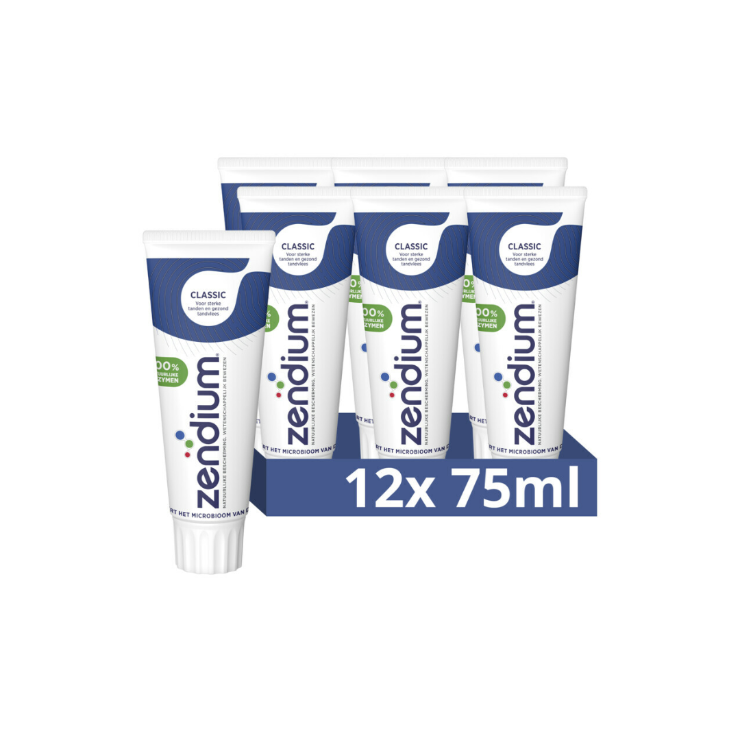 Zendium Tandpasta – Classic 75 ml (12 stuks)