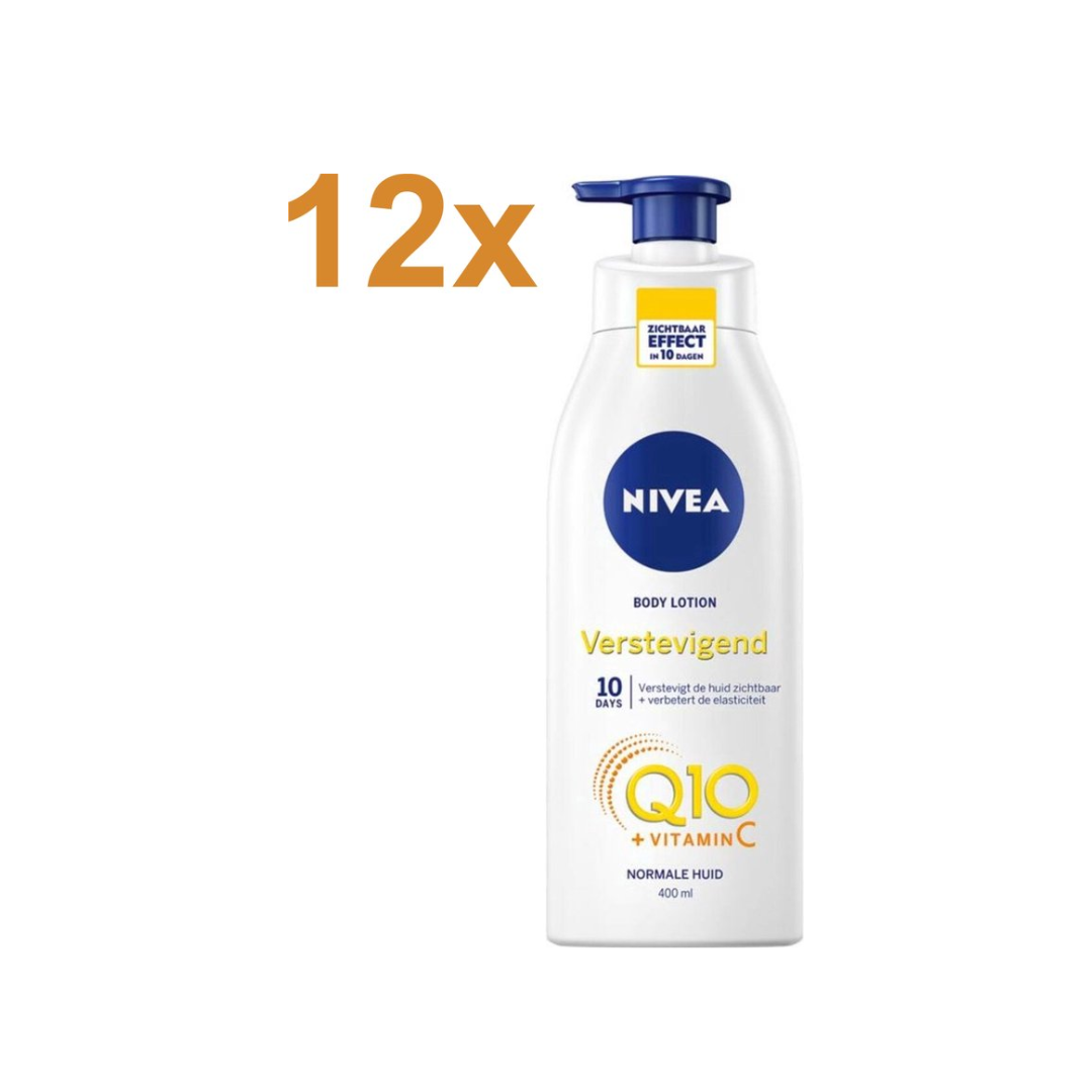 Nivea Bodymilk – Q10 met Pompje wit 400 ml (12 stuks)