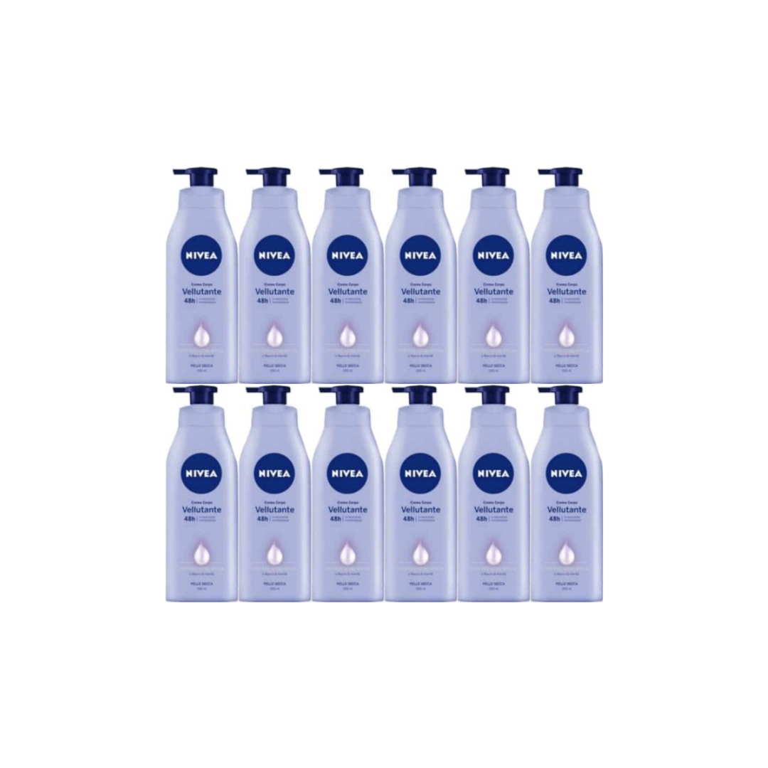 Nivea Bodymilk – Velvet Cream met Pompje 500 ml (12 stuks)