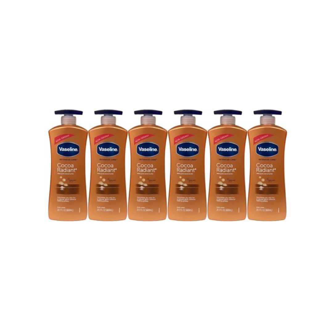 Vaseline Bodylotion – Cacoa Radiant 600 ml (12 stuks)