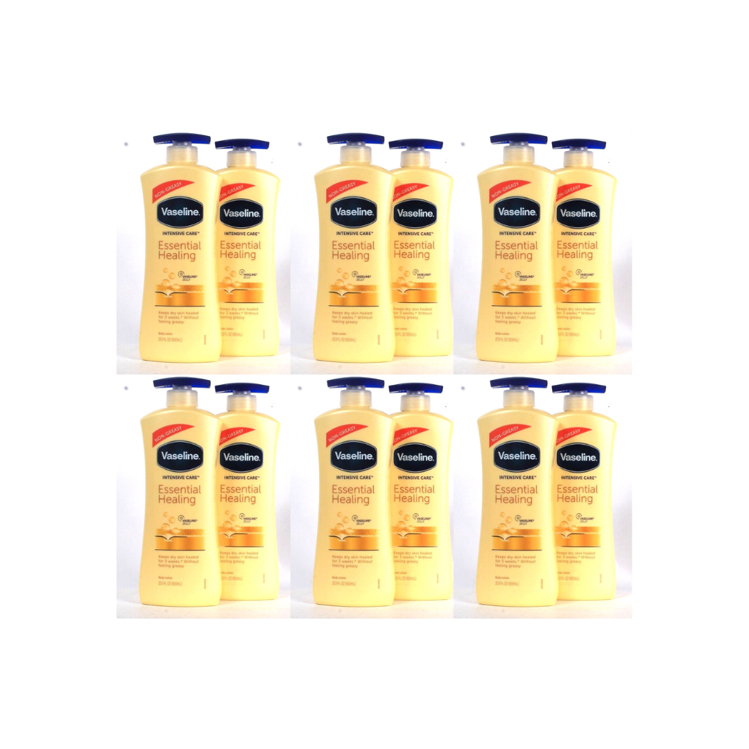 Vaseline Bodylotion – Essential Healing 600 ml (12 stuks)
