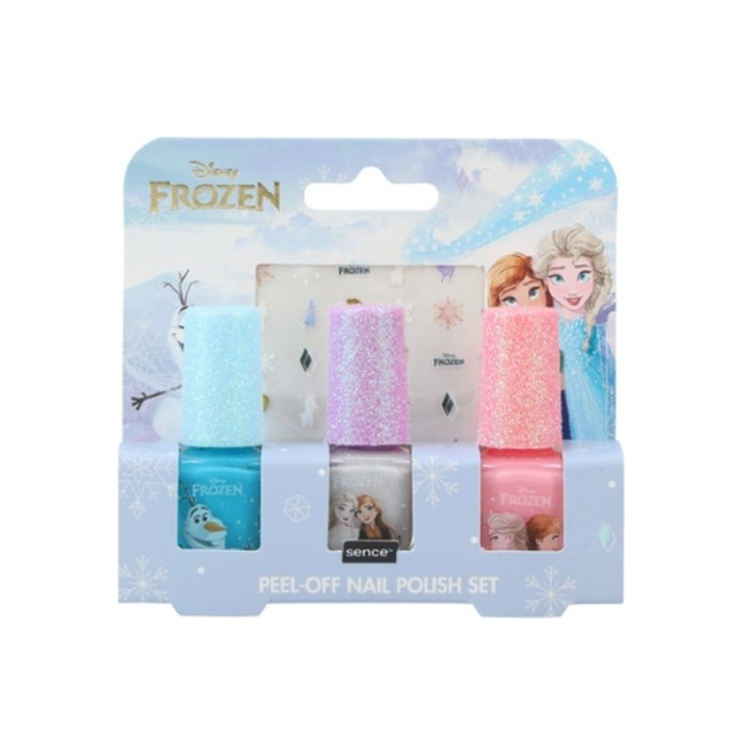 Disney Frozen Nagellak set – 3 kleuren Peel-off 5ml.+ nagelstickers