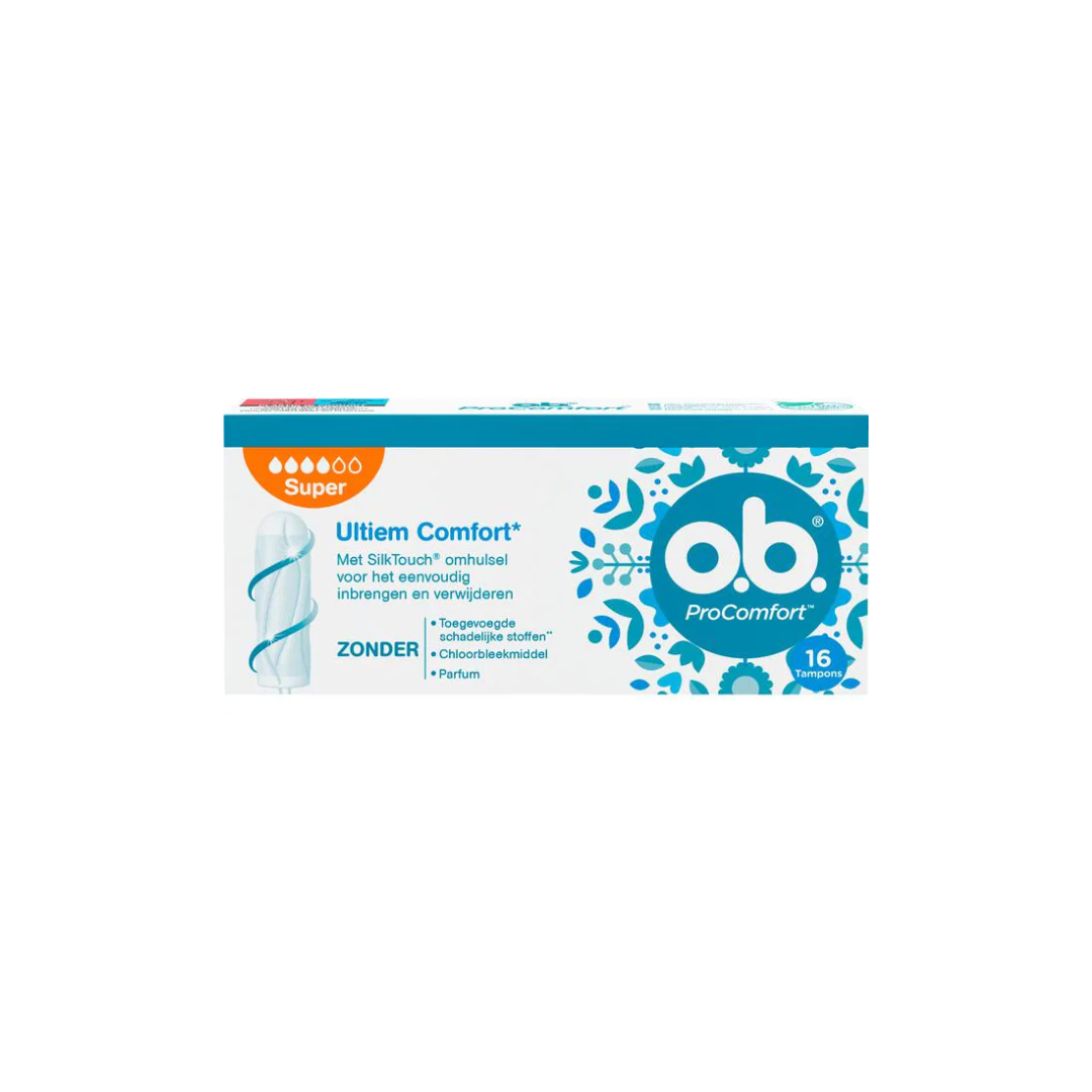 OB Tampons – Pro-Comfort Super 16 stuks (6 stuks)