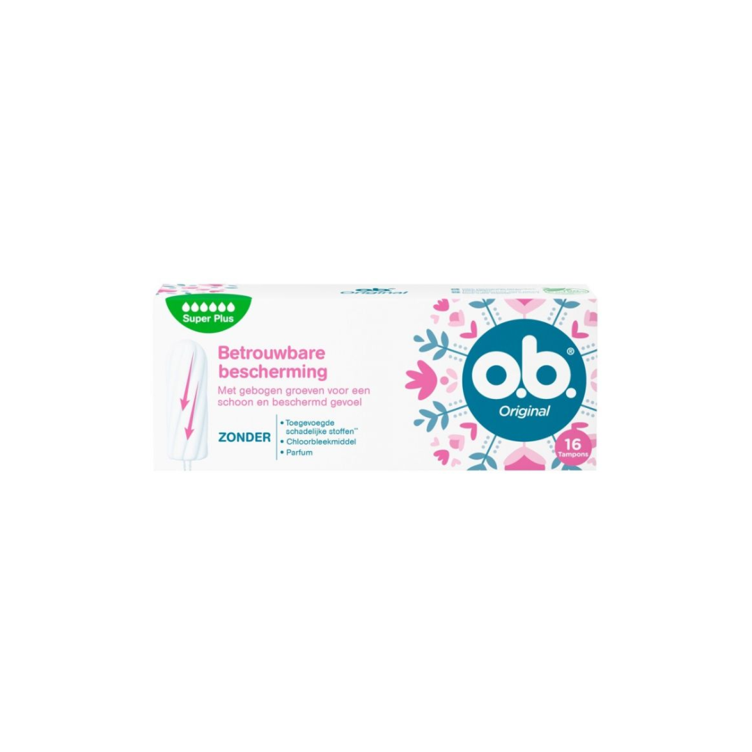 OB Tampons – Original Super Plus 16 stuks (5 stuks)