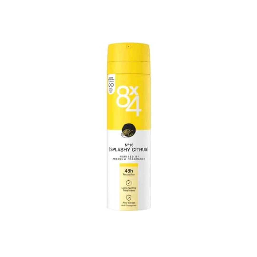 8 x 4 Deospray – No.16 Splashy Citrus 150 ml