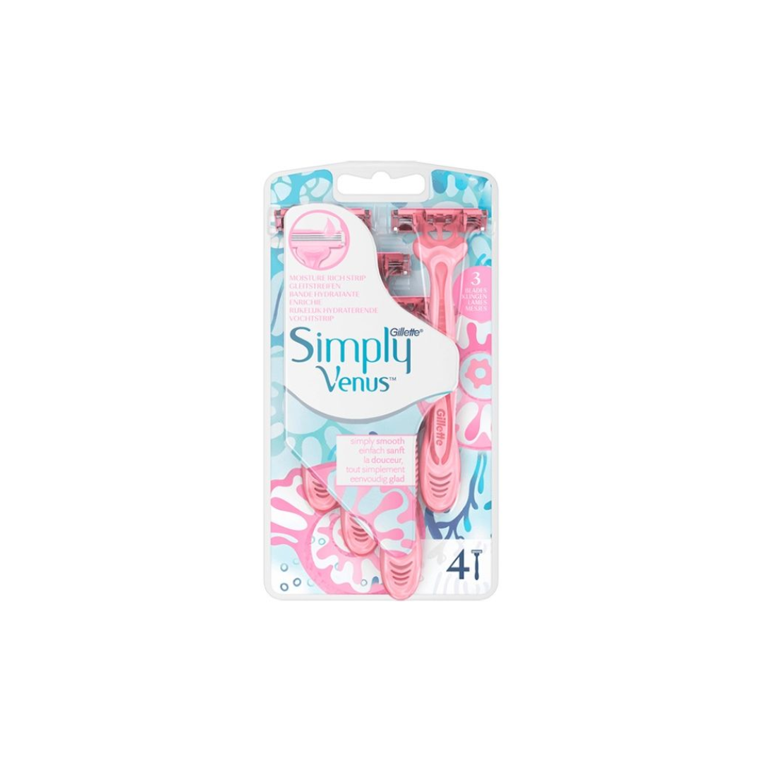 Gillette Wegwerpmesjes Women – Simply Venus 3 4 st