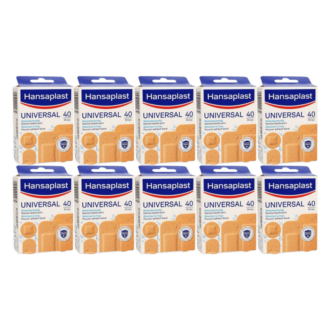 Hansaplast Pleisters – Universal Waterbestendig 40 strips (10 stuks)