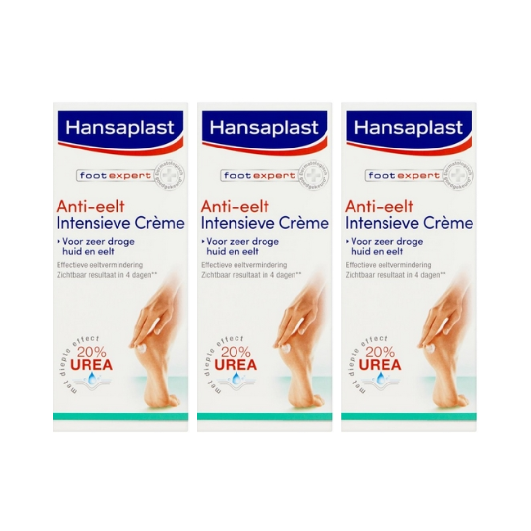 Hansaplast Voetverzorging – Anti-Eelt Crème 75 ml (3 stuks)