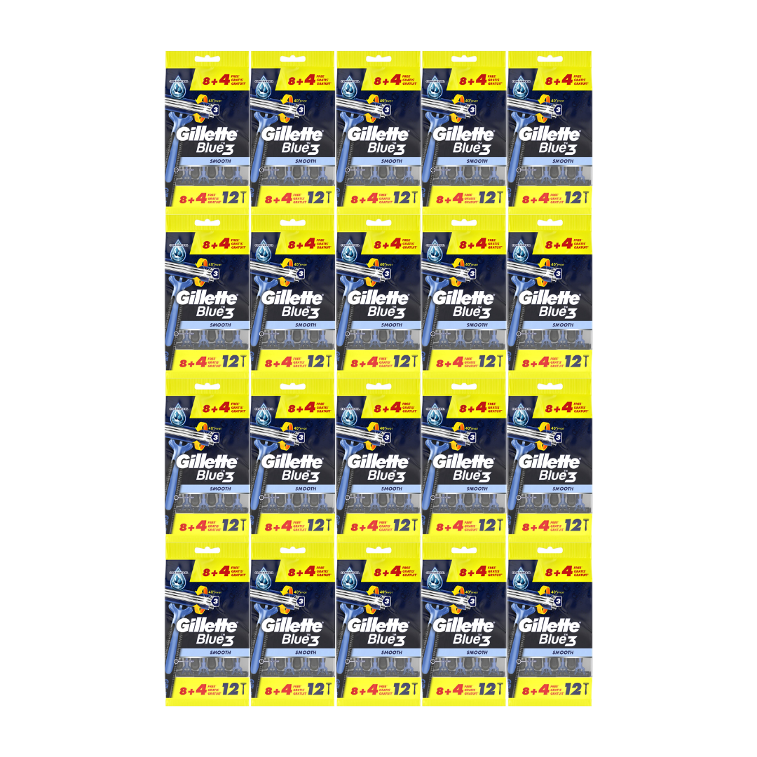 Gillette Wegwerpmesjes Men – Blue3 12 st (20 stuks)