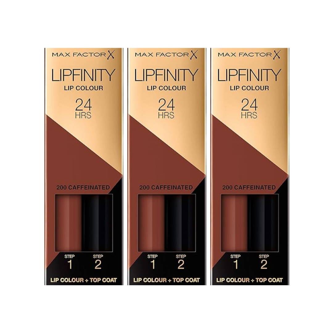 Max Factor Lipstick – Lipfinity 200 Cafinated (3 stuks)