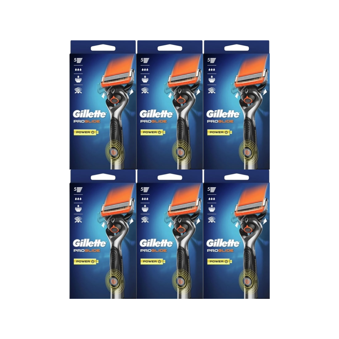 Gillette Houder Fusion5 Proglide Power + 1 mesje en batterij (6 stuks)