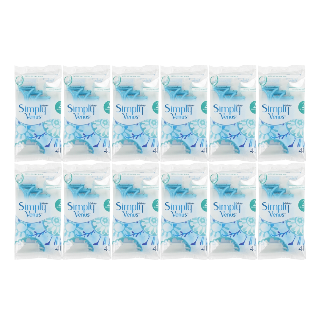 Gillette Wegwerpmesjes Women – Simply Venus 2 4 st (12 stuks)