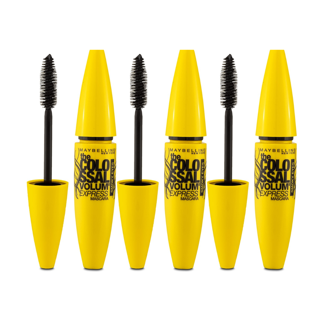 Maybelline Mascara – The Colossal Smoky Black 10,7 ml (3 stuks)