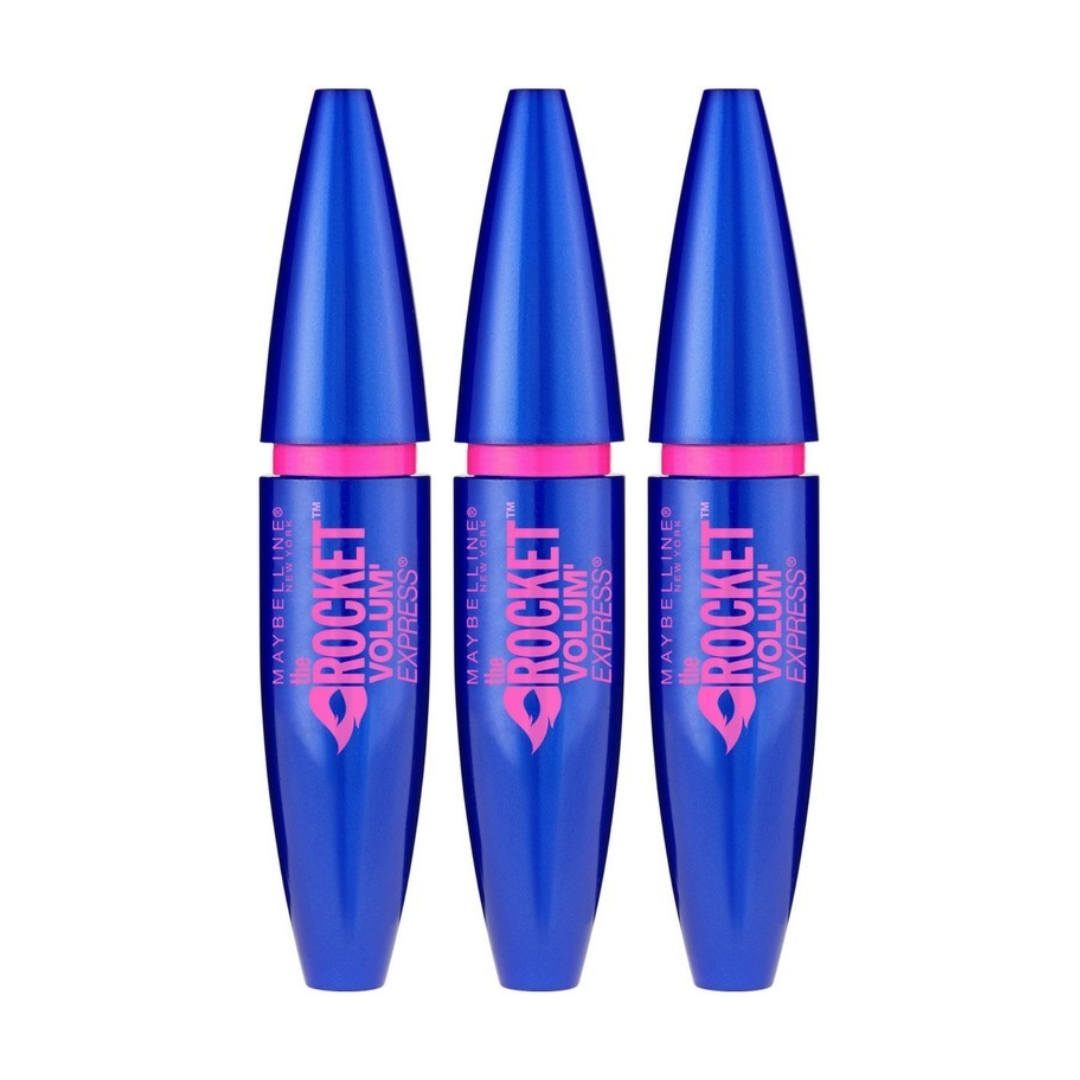 Maybelline Mascara – Volume Express Rocket Black 9,6 ml (3 stuks)