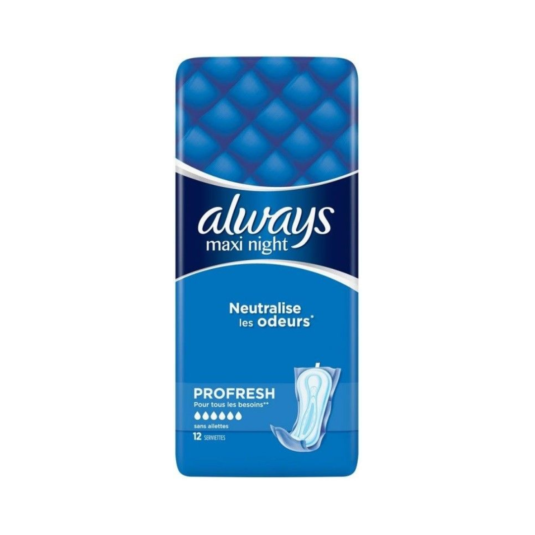 Always Maandverband – Maxi Night 12 stuks