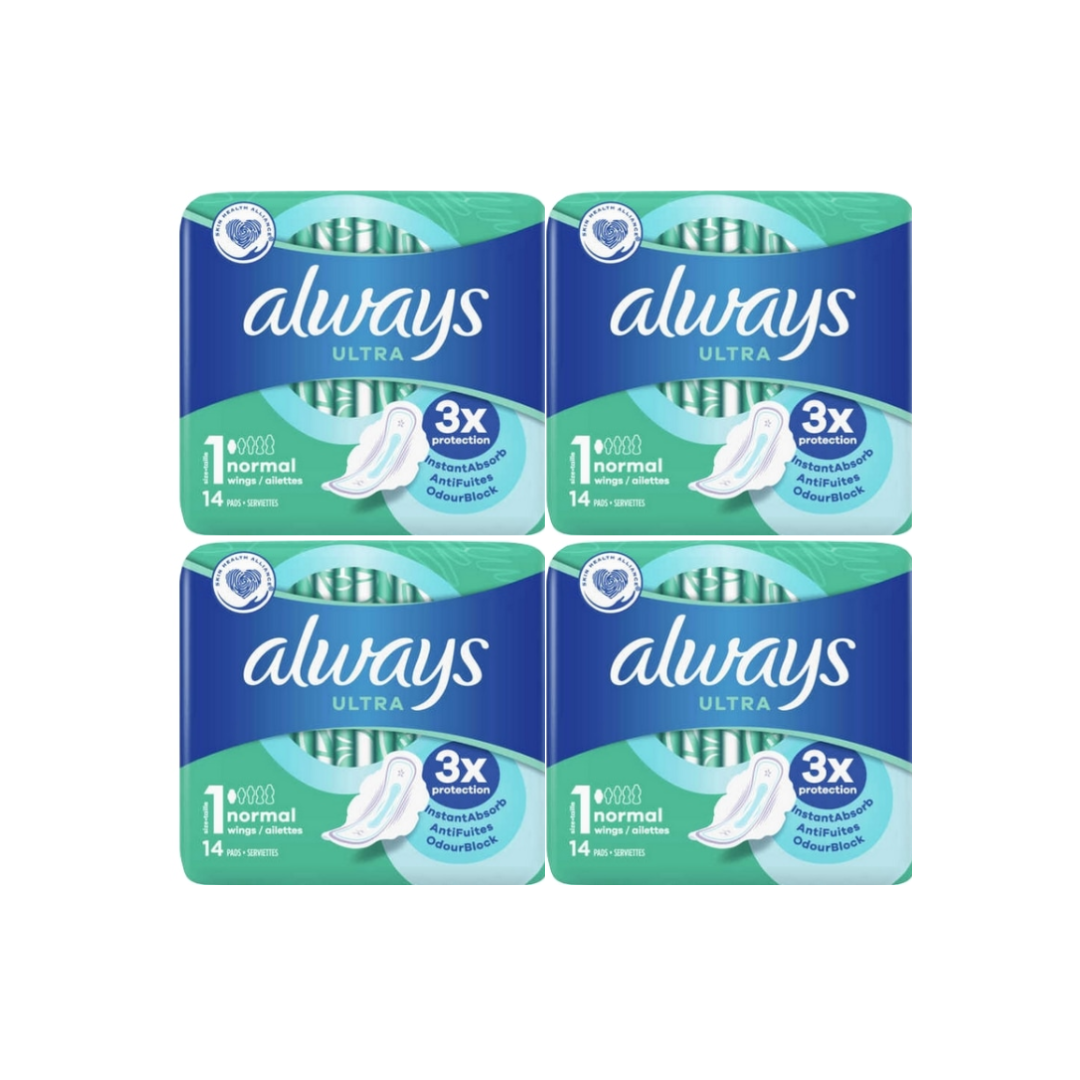 Always Maandverband – Ultra Normaal Plus 14 stuks (16 stuks)